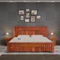Solid Sheesham Wood King Size Bed with Storage for bedroom