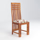 Solid Wood 4 Seater Dining Table Set with Foam Cushioned Chairs & Bench