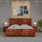 Premium Wooden Storage Bed with Designer Headboard
