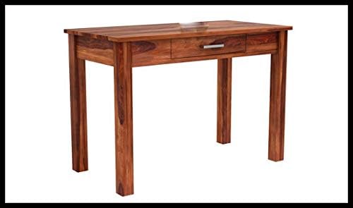 Jeenwood Solid Sheesham Wooden Study Table for Study Room | Study Desk for Students Big Size Study Desk for Adults - Wooden Study Table Office Table for Home Work - Brown