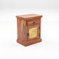 Solid Sheesham Wood Bedside Table with Drawer & Cabinet | Brass Inlay Door