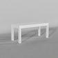 Handcrafted Solid Wood 6 Seater Dining Table Set in White Finish