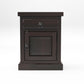 Solid Sheesham Wood Bedside Table with Drawer & Storage Cabinet (Compact Design)