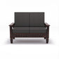 Premium Solid Wood 2 Seater Sofa with Cushions | Natural & Walnut Finish