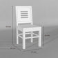 Solid Wood 6 Seater Dining Table Set with Cushioned Chairs
