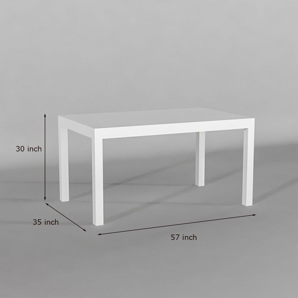 Solid Wood 6 Seater Dining Table Set with Cushioned Chairs