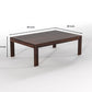 Solid Wood Coffee Table with 4 Stools