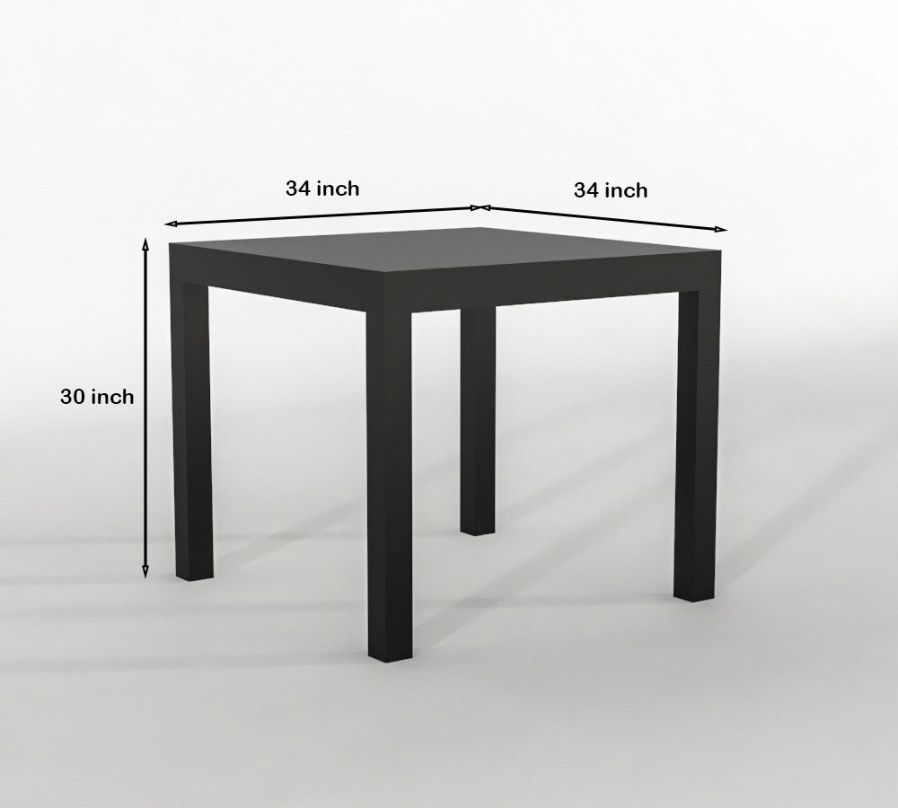 Solid Wood 4 Seater Dining Table Set with 4 Wooden Chairs