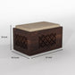 Solid Wood Coffee Table with 4 Stools