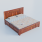 Solid Sheesham Wood King Size Bed with Storage for bedroom
