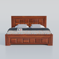 Sheesham Wood King Size Storage Bed for bedroom