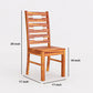 Solid Wood 4 Seater Dining Table Set with Wooden Chairs