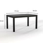 Solid Wood 6 Seater Dining Table Set with Cushioned Chairs