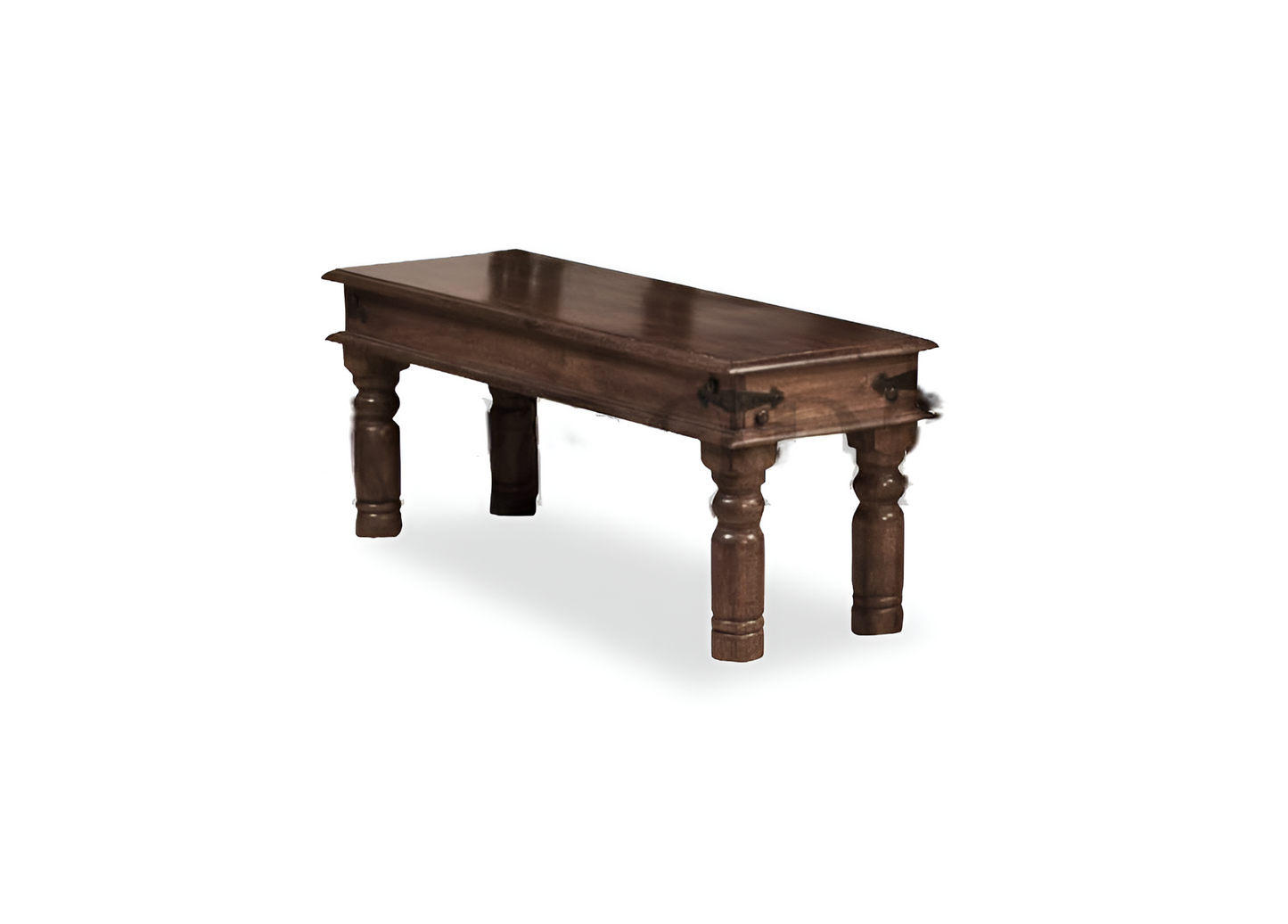 Solid Wood 4 Seater Dining Table Set with 2 Chairs and 1 Bench
