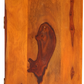 Handcrafted Solid Wood Cabinet with Artistic Hand-Painted Tile Doors