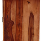 Handcrafted Solid Wood Sideboard with 3D Geometric Carved Doors & Top Drawers