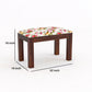Solid Wood 4 Seater Dining Table Set with Foam Cushioned Chairs & Bench