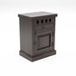 Solid Sheesham Wood Bedside Table with Drawer & Storage Cabinet