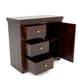 Solid Teak Wood Storage Cabinet with Drawers & Door