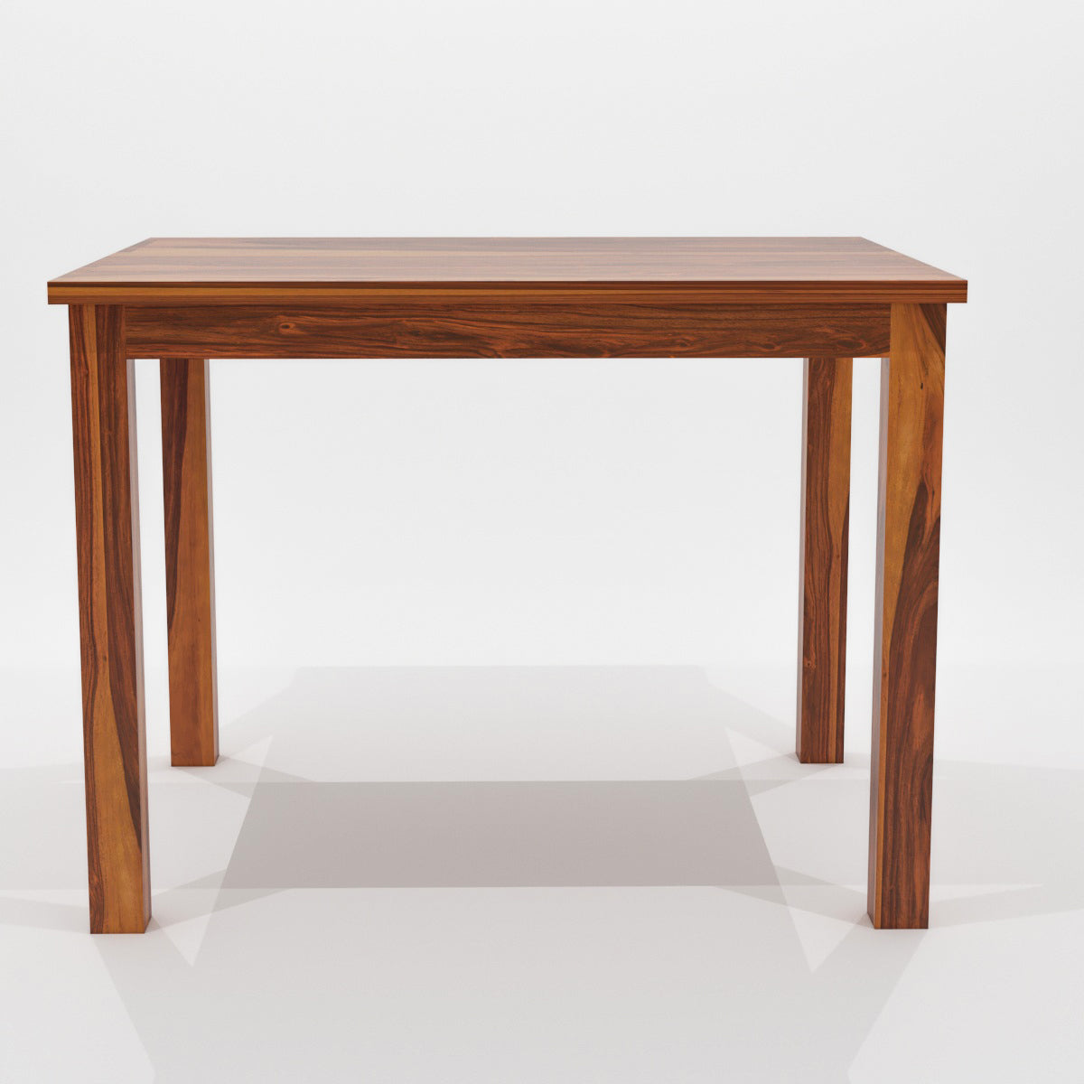 Solid Wood 4 Seater Dining Table Set with 3 Chairs and 1 Bench
