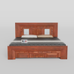 Luxury King Size Wooden Storage Bed for bedroom