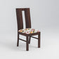 Solid Wood 4 Seater Dining Table Set | 4 Cushioned Chairs