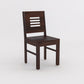 Solid Wood 4 Seater Dining Table Set with Cushioned Chairs