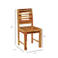 Solid Wood 4 Seater Dining Table Set with 4 Chairs