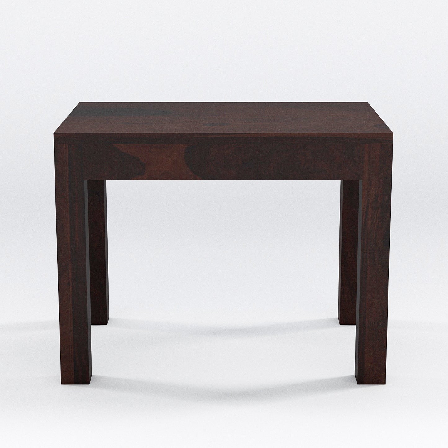 Solid Wood Multipurpose Side Table with Natural & Walnut Finish