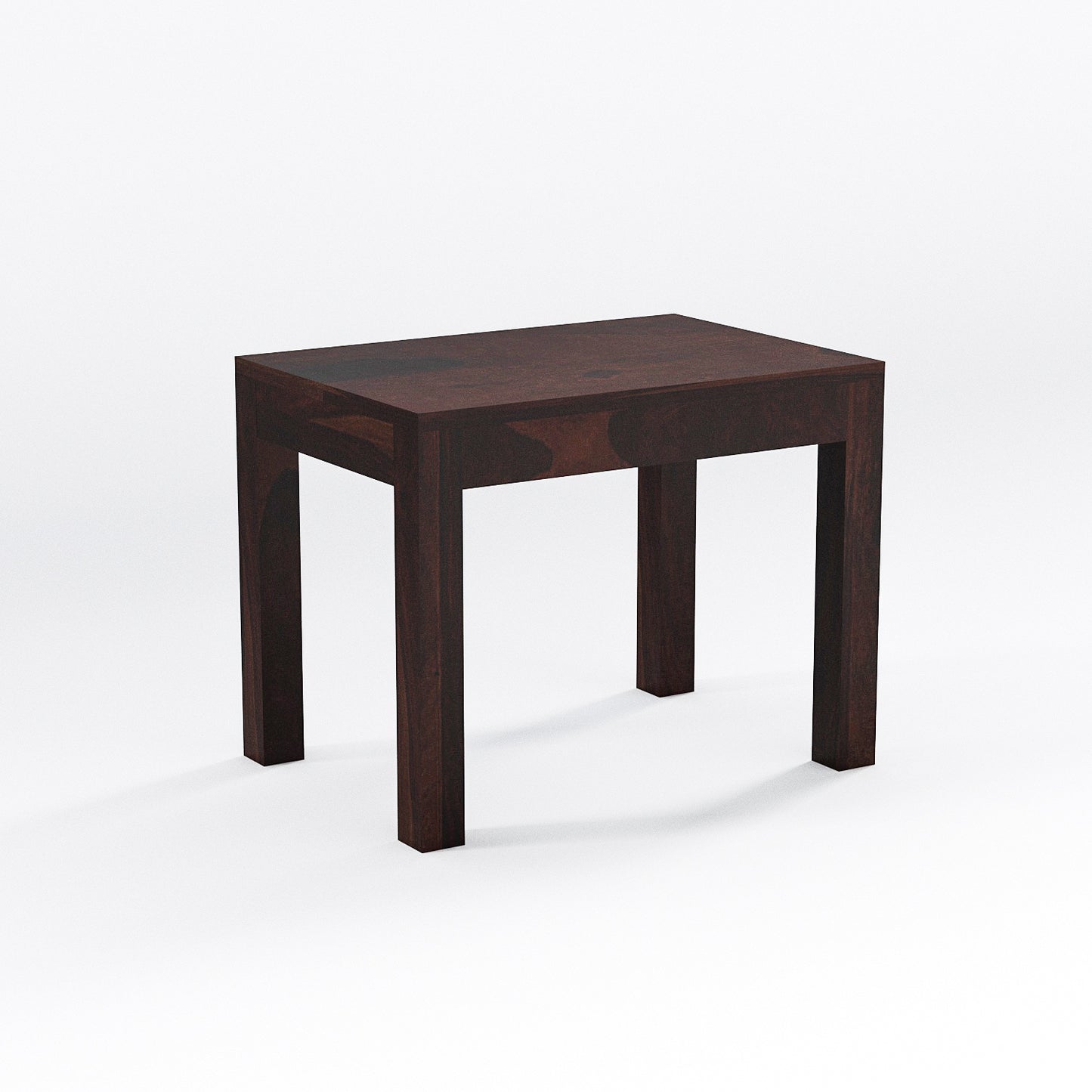 Solid Wood Multipurpose Side Table with Natural & Walnut Finish