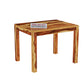 Solid Wood 4 Seater Dining Table Set with 4 Chairs