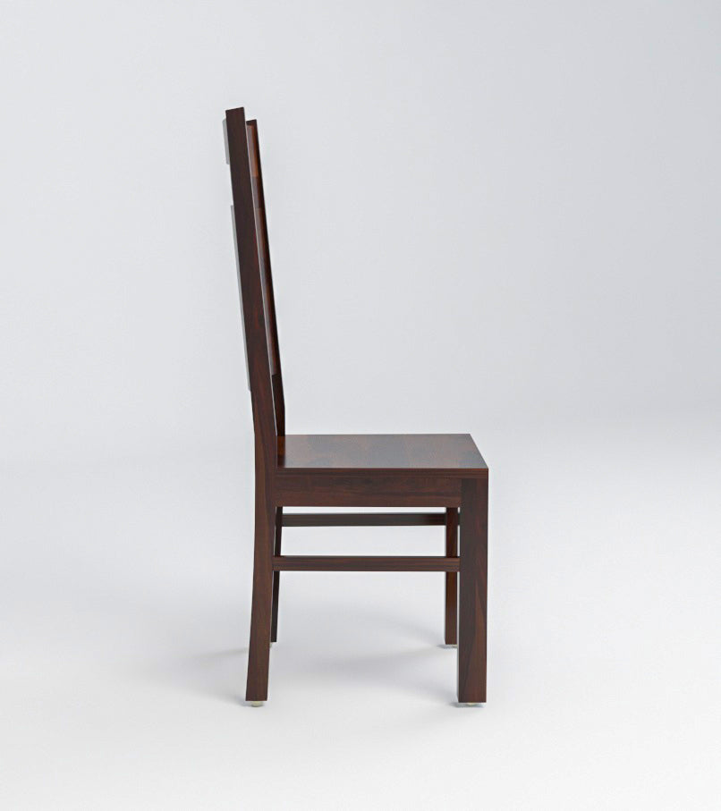 Solid Wood 4 Seater Dining Table Set with Modern Chairs