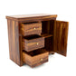 Solid Teak Wood Storage Cabinet with Drawers & Door
