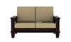 Jeenwood Solid Wooden Sheesham Teak Wood Sofa Set 2 Seater Home Living Room | 2 Seater Sofa Set Wooden | Office Furniture Sofa Set | Without Pillow | Two Seater Sofa Set - Walnut Finish 1