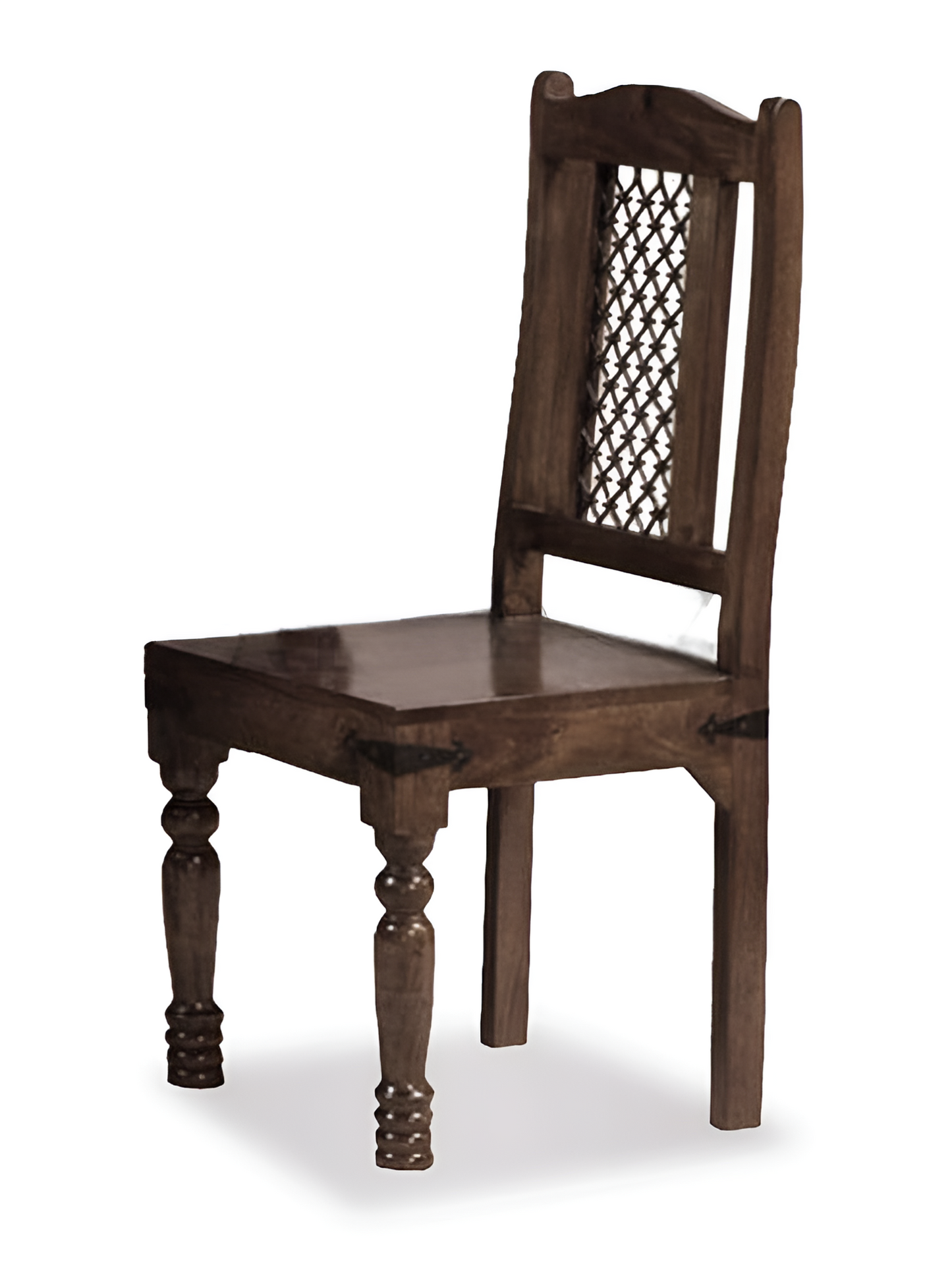 Solid Wood 6 Seater Dining Table Set with Wooden Chairs