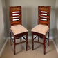 Jeenwood Solid Sheesham Wood Dining Chair Set of 2 - Solid Wood Dining Chairs | Wooden Dining Chairs for Home and Living Room Study Chair Wooden Set of 2 Chair - Natural Finish