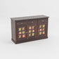 Solid Sheesham Wood Handcrafted Sideboard Cabinet with Hand-Painted Tile Doors