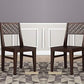 Jeenwood Sheesham Wood Dining Study Chairs with Cushion - Dining Chair Set of 2 | Wooden Chair for Living Room Dining Room - Solid Wood Chairs for Home Office Work - Walnut Finish