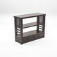 Solid Teak Wood Open Bookshelf with Storage Drawers – 2-Shelf Display & Storage Unit