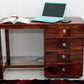 Solid Teak Wood Study / Writing Desk with 4 Drawers
