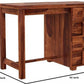 Solid Teak Wood Study / Writing Desk with 4 Drawers