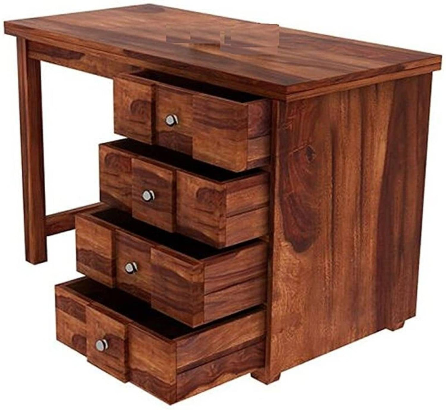 Solid Teak Wood Study / Writing Desk with 4 Drawers