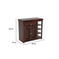 Solid Sheesham Wood Storage Sideboard Cabinet with Drawer & Open Shelves