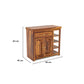 Solid Sheesham Wood Storage Sideboard Cabinet with Drawer & Open Shelves