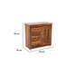 Solid Teak Wood Storage Cabinet with Drawers & Door