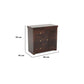 Solid Teak Wood Storage Cabinet with Drawers & Door