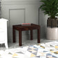 Solid Wood Multipurpose Side Table with Natural & Walnut Finish