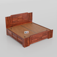 Sheesham Wood King Size Bed with Box Storage