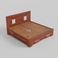 Luxury King Size Wooden Storage Bed for bedroom