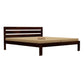 Solid Wood Queen Size Bed with Slat Headboard